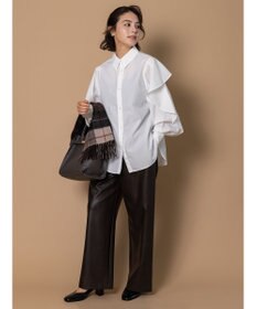 Te chichi 【泉 里香さん着用・Oggi.jp10/23掲載】ラッフルスリーブシャツ