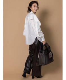 Te chichi 【泉 里香さん着用・Oggi.jp10/23掲載】ラッフルスリーブシャツ