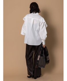 Te chichi 【泉 里香さん着用・Oggi.jp10/23掲載】ラッフルスリーブシャツ