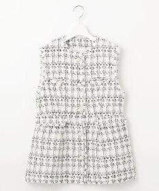 Feroux 【洗える】ラメツイード ジレ