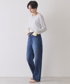 AMERICAN HOLIC ルーズストレートペイントデニム