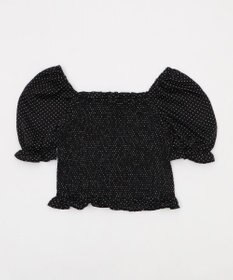 WEGO レースアップシャーリングブラウス