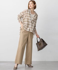 23区 【洗える】シャイニーリブ タンクトップ