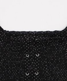 WEGO レースアップシャーリングブラウス