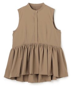 uncrave クールタッチカラータイプライター ペプラムブラウス