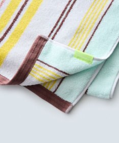 COQ 【SUPER ZERO】STRIPE VIBES ストライプフェイスタオル