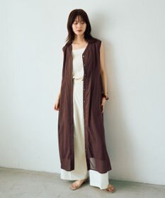 YECCA VECCA ドライタッチシアードロストワンピース