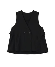 Green Parks イージーケアバックフリルジレ