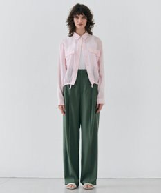 BEIGE， 【洗える・Precious 6月号掲載】PAULINE / ビックポケットドロストリネンブラウス