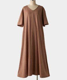 TOQUE 〈大草直子さんアドバイザー〉 【天然素材】タンギス コットン天竺 半袖ワンピース