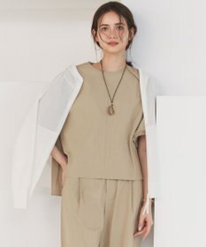 23区 【先行予約/SLOW/一部店舗限定】コットンナイロンタイプライター T ブラウス