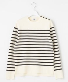 J.PRESS LADIES 【洗える】ミラノリブバスクボーダー ニット