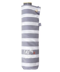 MOONBAT LANVIN en Bleu 折りたたみ傘 ボーダー