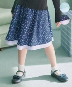 組曲 KIDS 【110-140㎝】フラワーパッチワークスカート