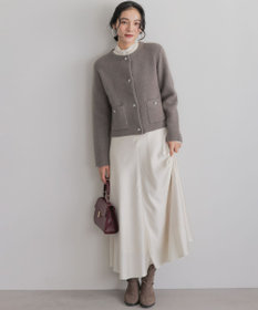 組曲 L 【加藤ローサさん着用】フラッフィーファーニット ジャケット