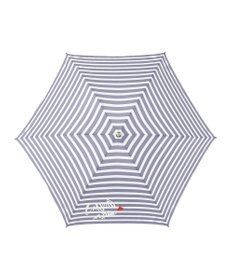 MOONBAT LANVIN en Bleu 折りたたみ傘 ボーダー