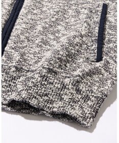 JOSEPH ABBOUD MOUNTAIN 【洗える・イタリア糸使用】 コットンスラブ ニット ブルゾン