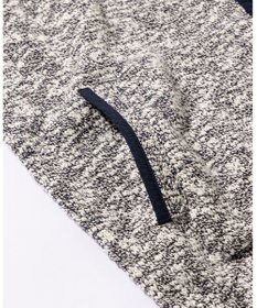 JOSEPH ABBOUD MOUNTAIN 【洗える・イタリア糸使用】 コットンスラブ ニット ブルゾン