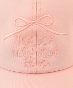 TOCCA 【UV90%以上カット・吸水速乾・接触冷感・抗菌防臭・サイズ調整可・洗える】DANCING RIBBON LOGOCAP キャップ