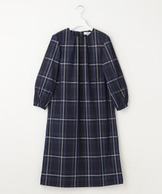 J.PRESS LADIES 【洗える】2/2綾 メモリーチェック ワンピース
