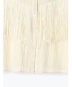 Te chichi フリンジショートシャツ《2025Autumn catalog vol.2 item》