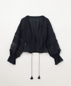 GRACE CONTINENTAL レースパッチブラウス