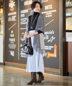 自由区 L 【洗える】カシミヤシルクブレンド タートルネックニット (検索番号:JJ47)