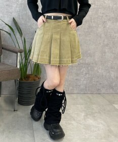 WEGO ベルトツキプリーツスカパン