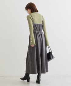 Green Parks ・ｓｗｉｎｇ　ｂｙ　袖パールボタンハイネックニット