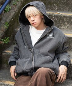 WEGO 【ユニセックス着用ITEM/MLサイズ展開】ワーカーズボアフードブルゾン