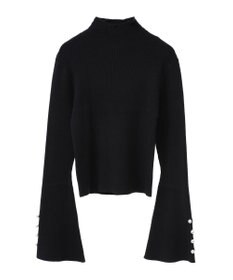 Green Parks ・ｓｗｉｎｇ　ｂｙ　袖パールボタンハイネックニット