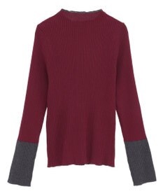 earth music&ecology ハイネックリブニットプルオーバー