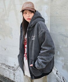 WEGO 【ユニセックス着用ITEM/MLサイズ展開】ワーカーズボアフードブルゾン