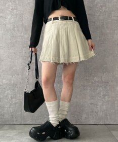 WEGO ベルトツキプリーツスカパン