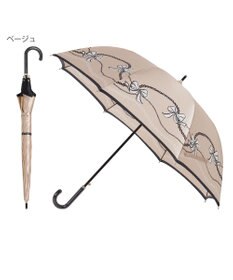 MOONBAT 【雨傘】ランバン オン ブルー (LANVIN en Bleu) リボン ハート ナイロンサテン 長傘