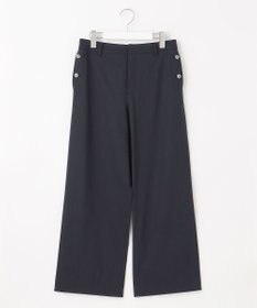 J.PRESS LADIES 【洗える・セットアップ対応】セルロースリネンストレッチ セミワイド パンツ