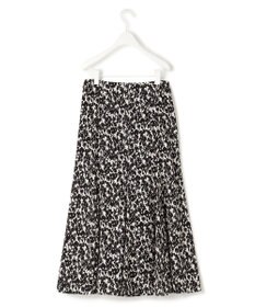 ICB 【洗える】シルエットフラワープリント マーメイドスカート