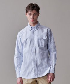 J.PRESS MEN コットンオックス マルチストライプ シャツ / ボタンダウン