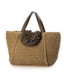 UNBILLION カシュカシュ cachecache / フリルフラップスクエアトート カゴバッグ