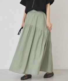 AMERICAN HOLIC 楊柳ギャザーボリュームフレアスカート