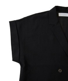 Green Parks 麻調合繊フレンチスリーブジャケット