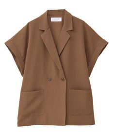 Green Parks 麻調合繊フレンチスリーブジャケット