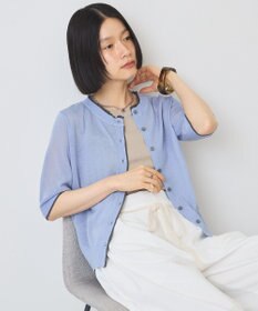 AMERICAN HOLIC 配色フリルレイヤードカーディガン