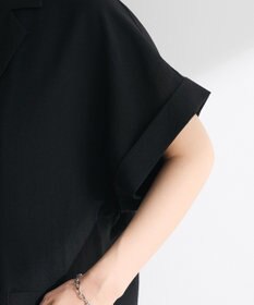 Green Parks 麻調合繊フレンチスリーブジャケット