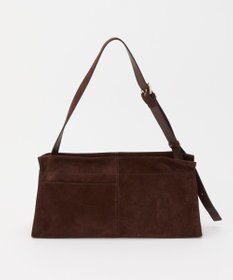 russet ステンシルデザインスエード横長ショルダーバッグ(CE-1640)