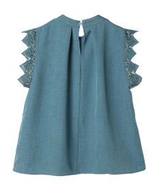 Green Parks ・ＥＬＥＮＣＡＲＥ　ＤＵＥ　リネンライクレースブラウス