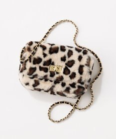 23区 フェイクファーチェーン ショルダー バッグ