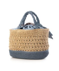 UNBILLION カシュカシュ cachecache / 下がりリボン切替編みトート