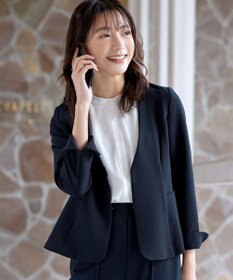 Tiaclasse L 【ストレッチジョーゼット】フレアジャケット