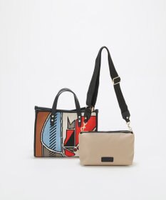 TOPKAPI 【TREASURE TOPKAPI】ニットジャガード  2way ミニ トートバッグ